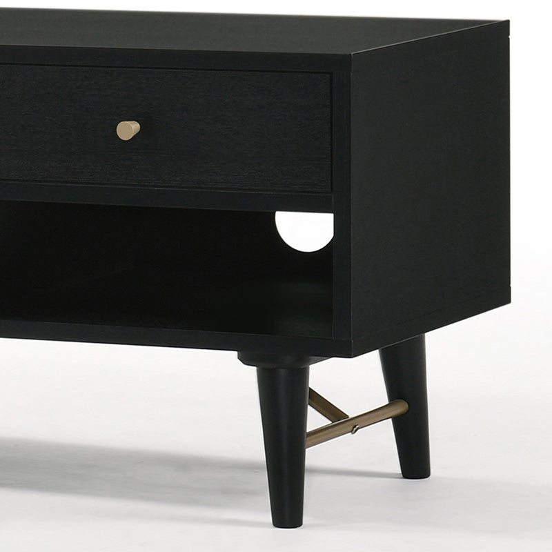 RANIA Entertainment TV Unit 170cm - Black Ash