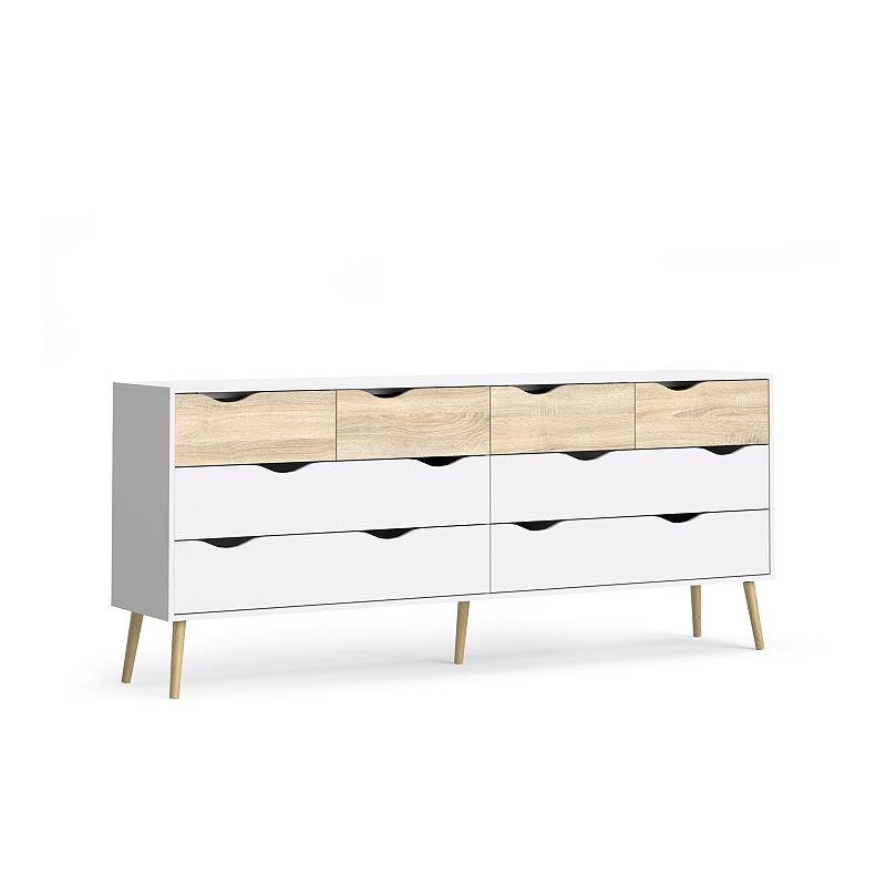 Diana Two-Tone 8-Drawer Dresser