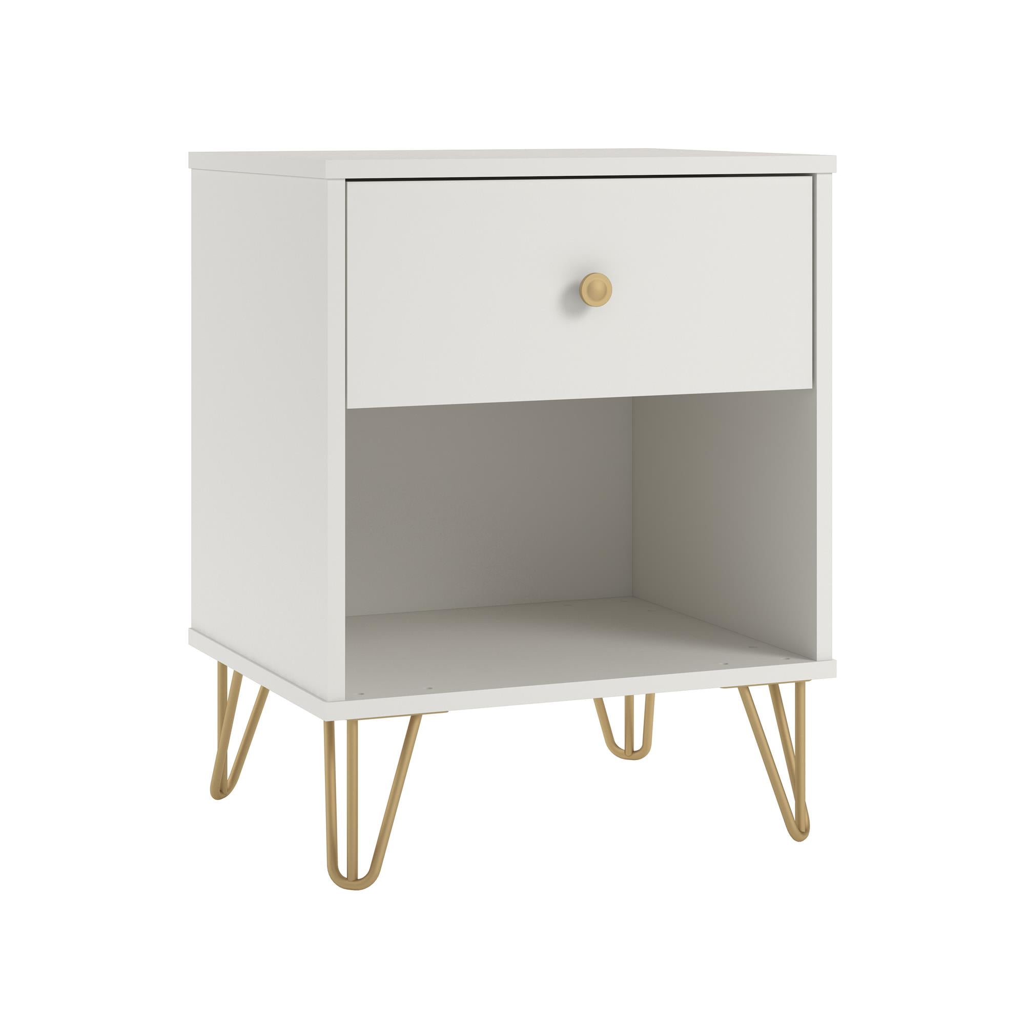 Novogratz Finley Nightstand, White