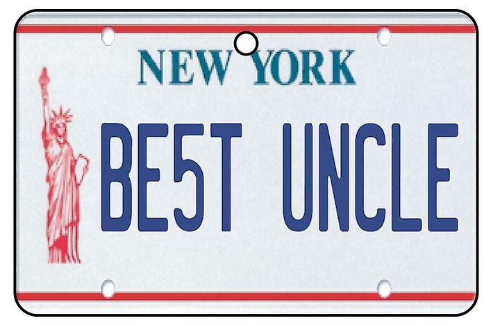 New York - Best Uncle License Plate Car Air Freshener