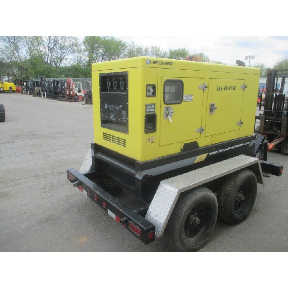 HiPower HRYW-50T6 Towable Generator 50KVA Diesel Powered 2011 Used ;