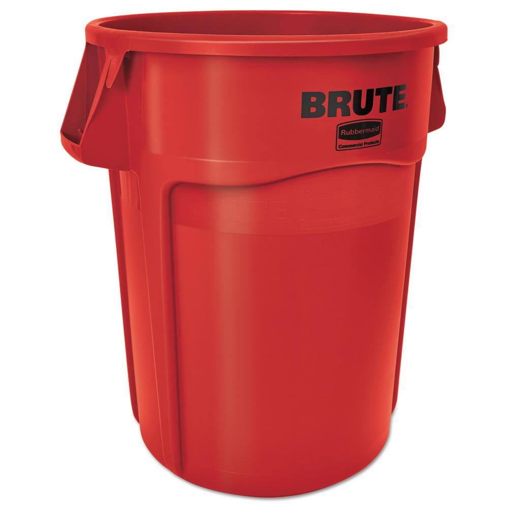 Rubbermaid Commercial Products 44 Gal. Round Red Brute Vented Trash Receptacle (4Carton) RCP264360REDCT