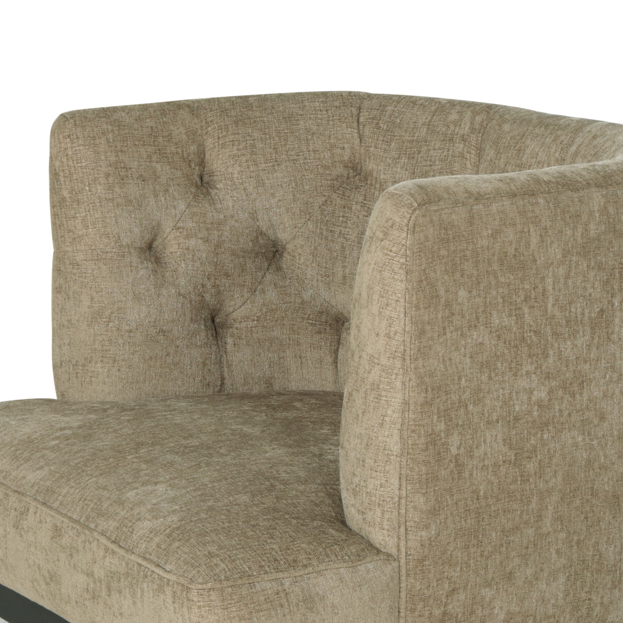 Evans Contemporary Fabric Tufted Accent Chairs, Set of 2