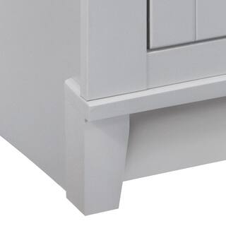 Glacier Bay Kinghurst 48 in. W x 21 in. D x 33.5 in. H Bath Vanity Cabinet without Top in Dove Gray KHDOV48D