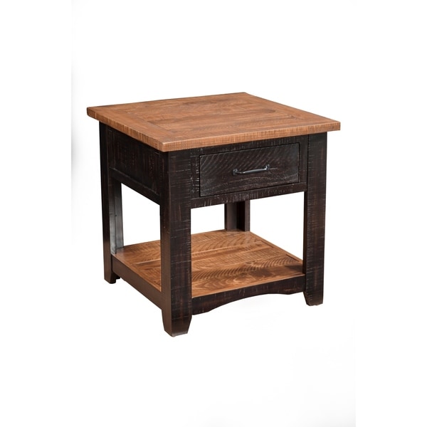 Rustic Wood End Table by Martin Svensson Home