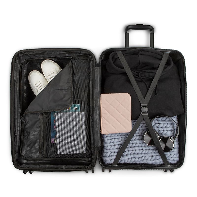 Stone Mountain Quilted 3-Piece Hardside Spinner Luggage Set