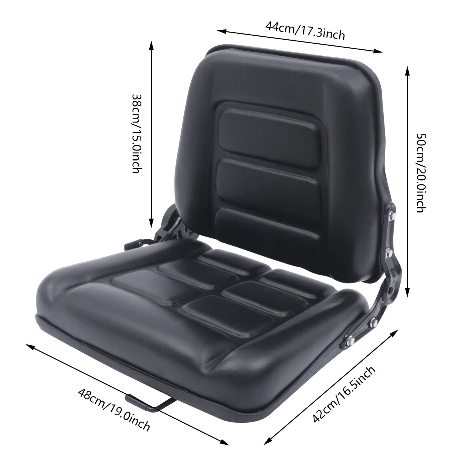 TOOL1SHOoo Universal Forklift Seat with Adjustable Back Operator Position Switch