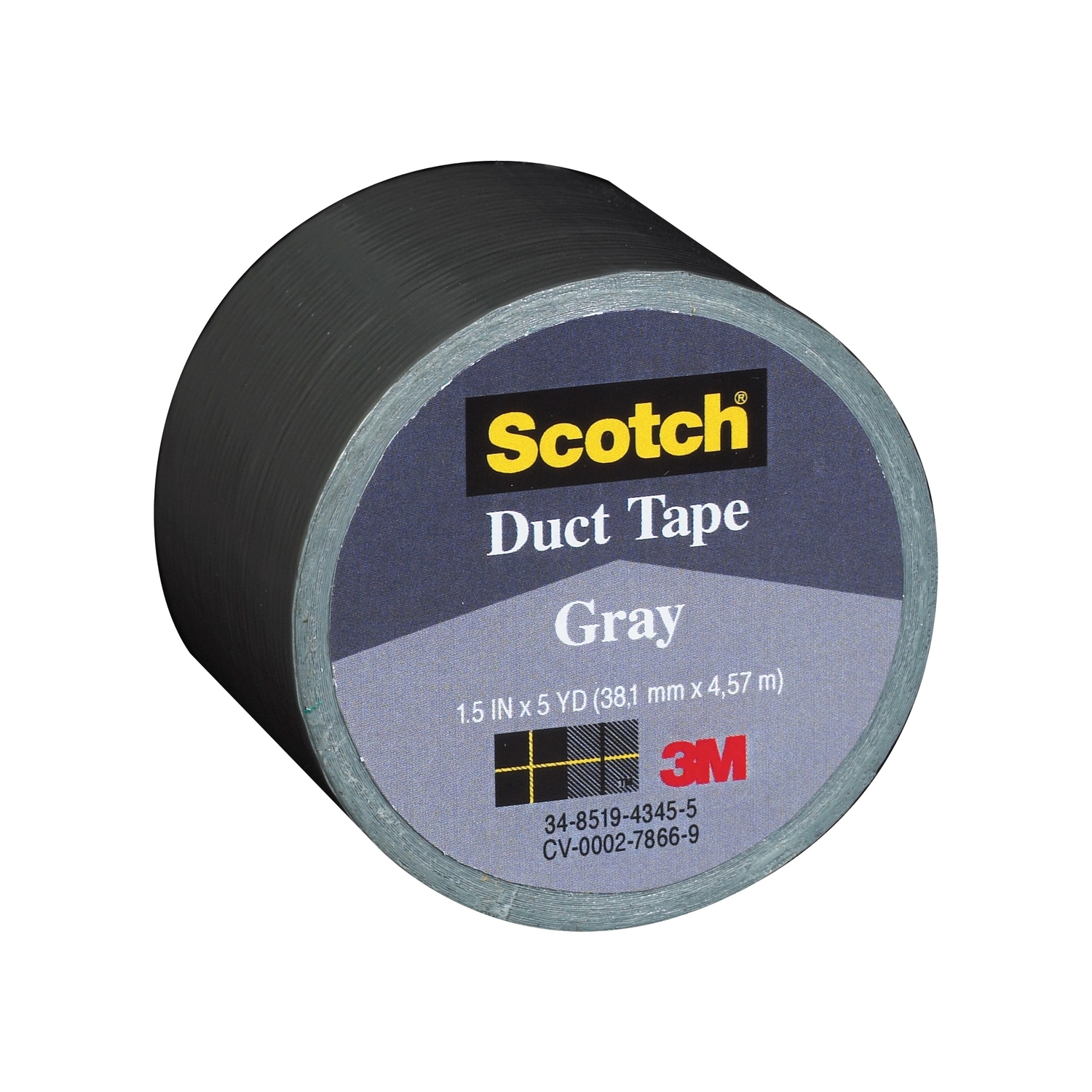 Scotch 1.5 in. W X 5 yd L Gray Duct Tape