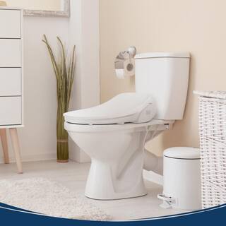 BIO BIDET Slim Three Electric Bidet Seat for Elongated Toilets in. White with Wireless Remote SLIM3E 000