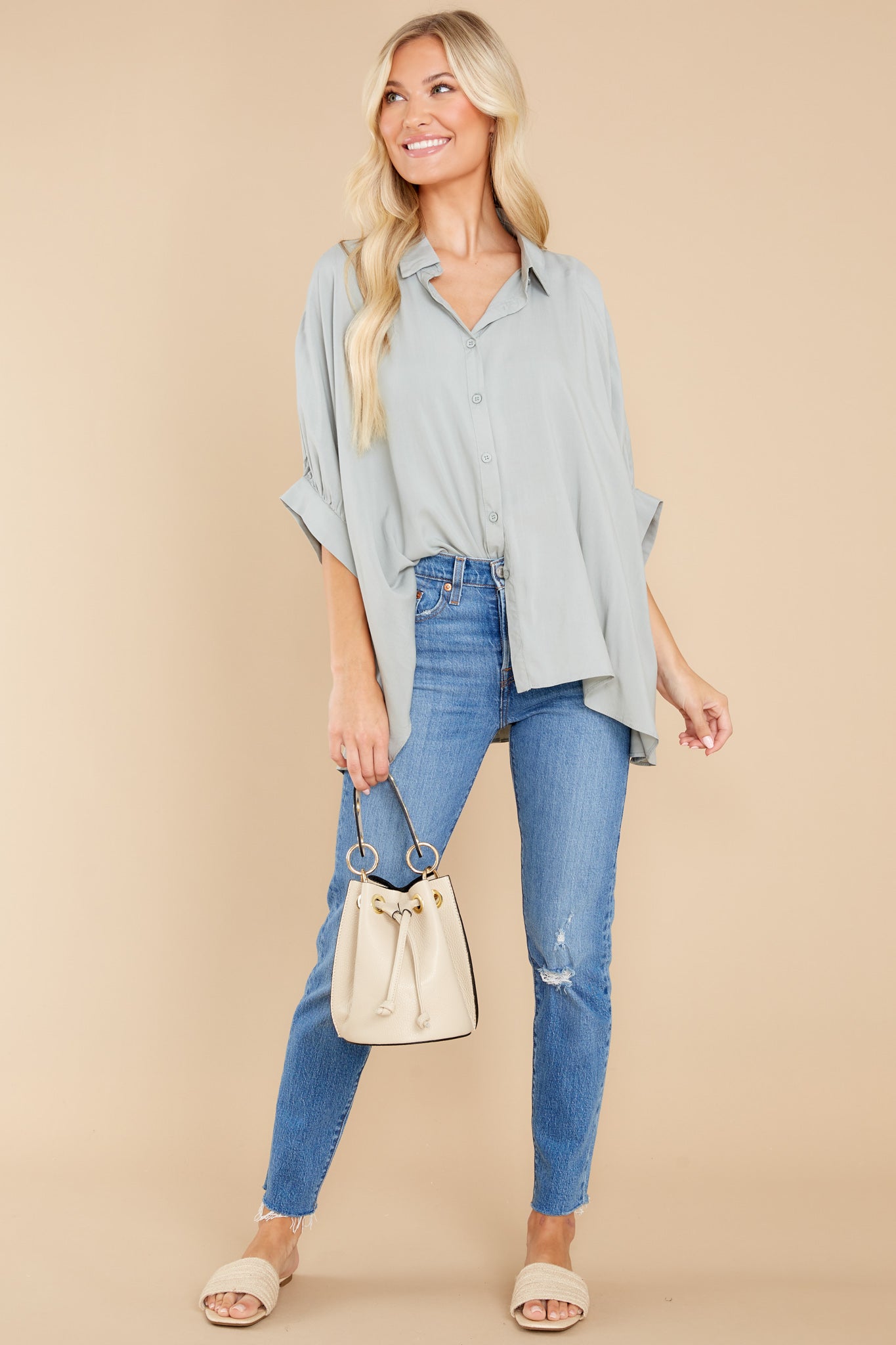 Casual Goddess Sage Top
