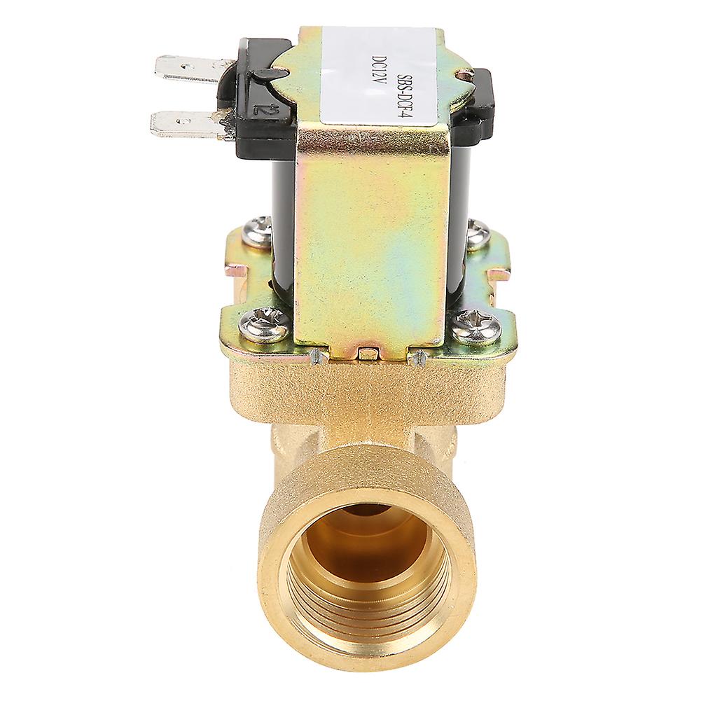 Brass Dn15 G1/2 Normal Closed Pilot-operated Water Inlet Electric Solenoid Valve Dc 12v