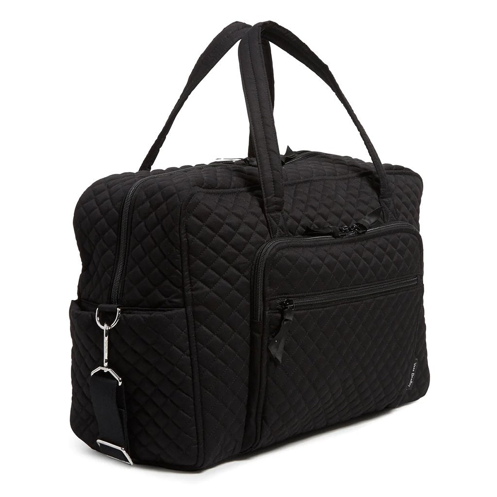 Vera Bradley  Weekender Travel Bag in Recycled Cotton Black