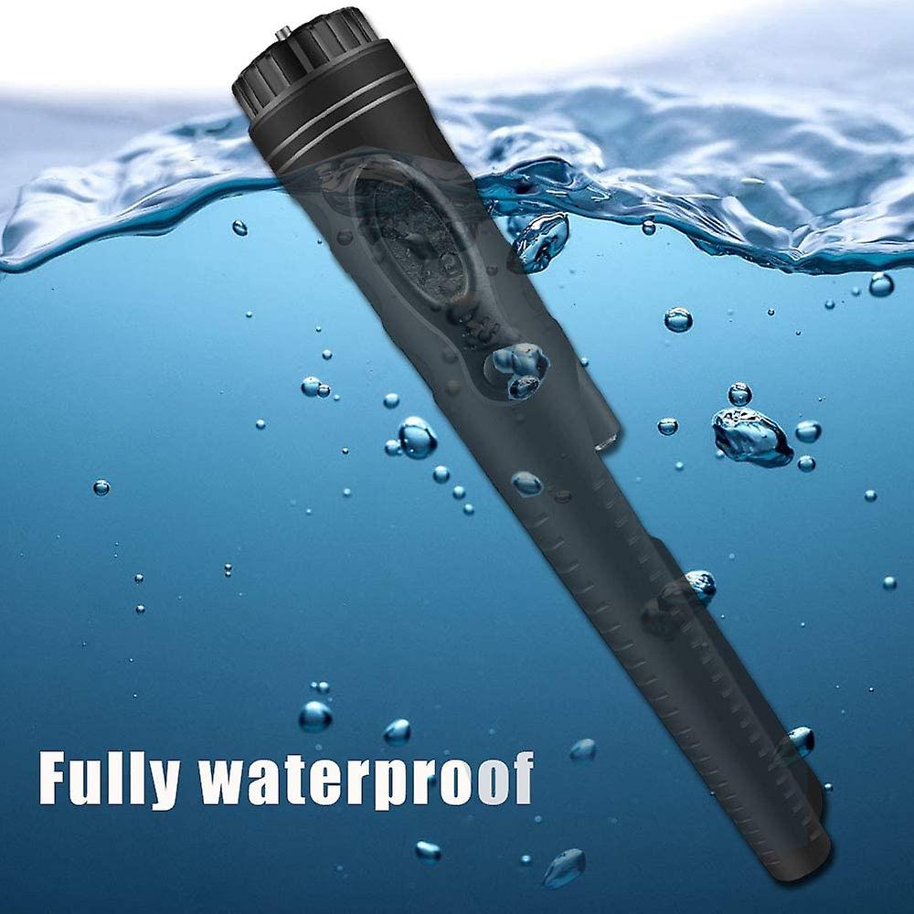 Metals Scanning Locator Waterproof Handheld Metal Detector Pinpointer Pen With A Battery And Belt Holster For Adults Kids Orange