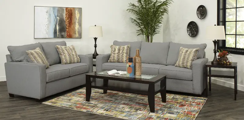 Gavin Gray 7 Piece Living Room Set with Sofa Bed