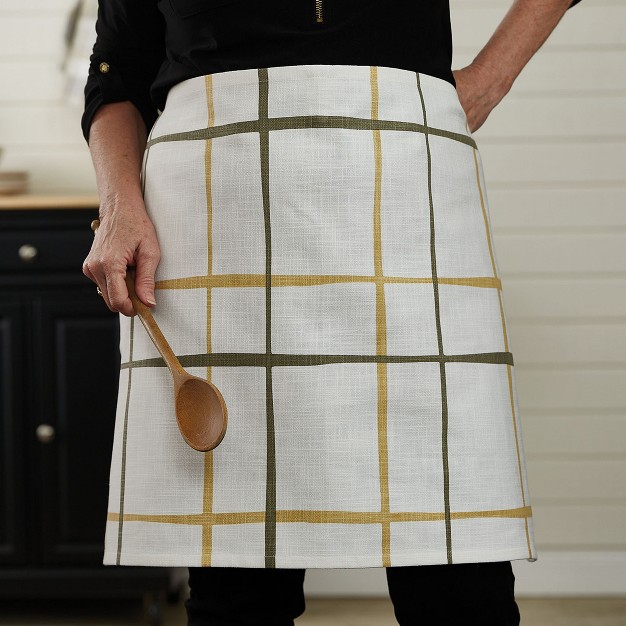 Split P Phoenix Plaid Dishtowel Apron