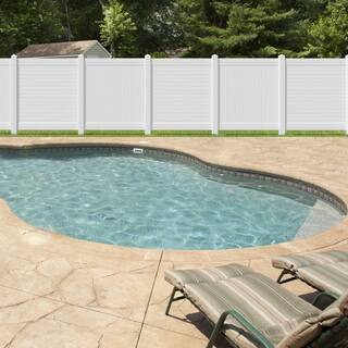 Veranda Overland 6 ft. H x 6 ft. W White Vinyl Privacy Fence Panel Kit 240149