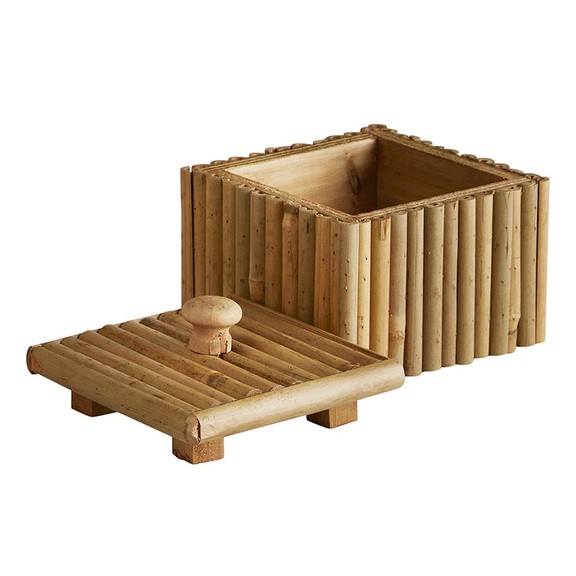 47th   Main CMR374 Bamboo Square Box with Lid