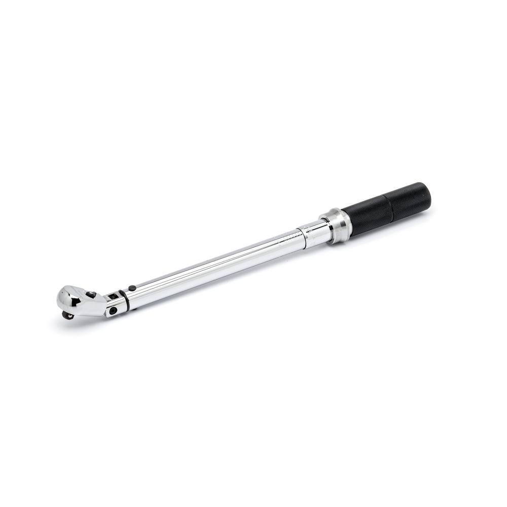 GEARWRENCH 12 in. Drive 30 ft.lbs. to 250 ft.lbs. Flex-Head Micrometer Torque Wrench 85087M