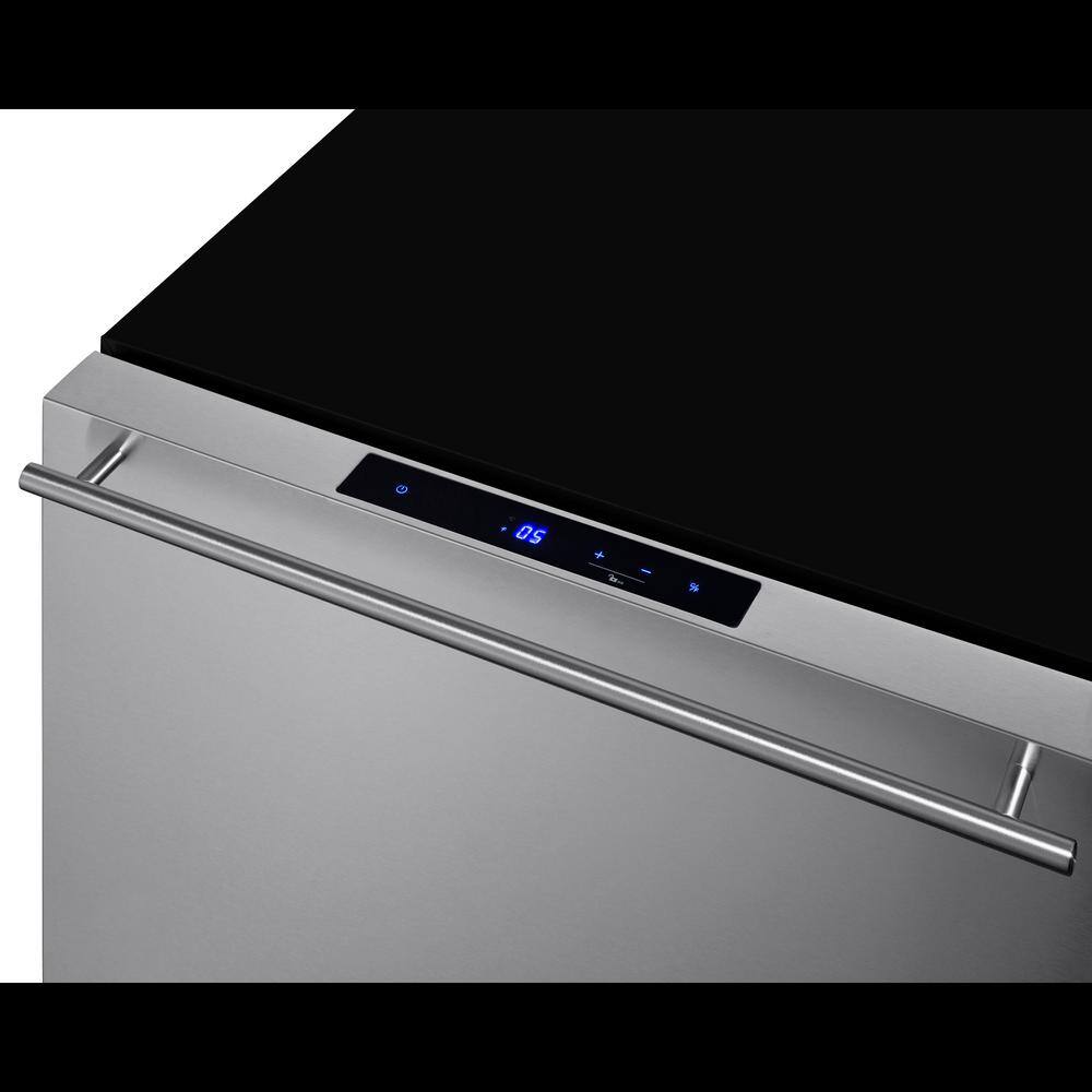 Summit Appliance 3.7 cu.ft. Frost Free Upright Outdoor Drawer Freezer In Stainless Steel ADFD243OS