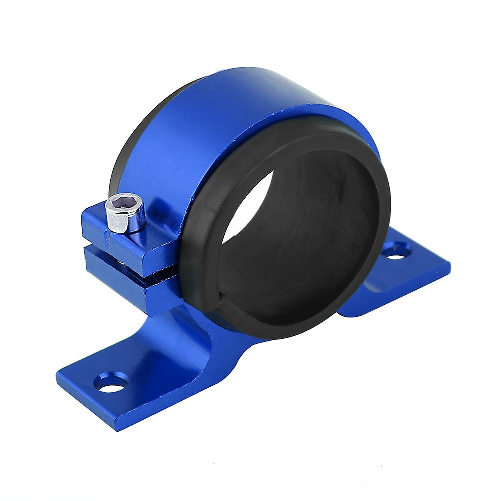 Aluminum Alloy 50mm Car Fuel Pump Mounting Bracket Single Filter Clamp Cradle Blue