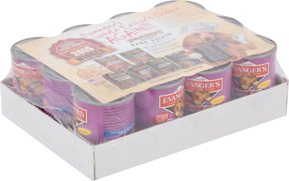 Evanger's Classic Recipes Beef with Chicken and Liver Grain-Free Canned Dog Food