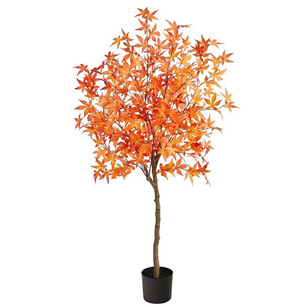 Nearly Natural 5-ft Autumn Maple Artificial Tree