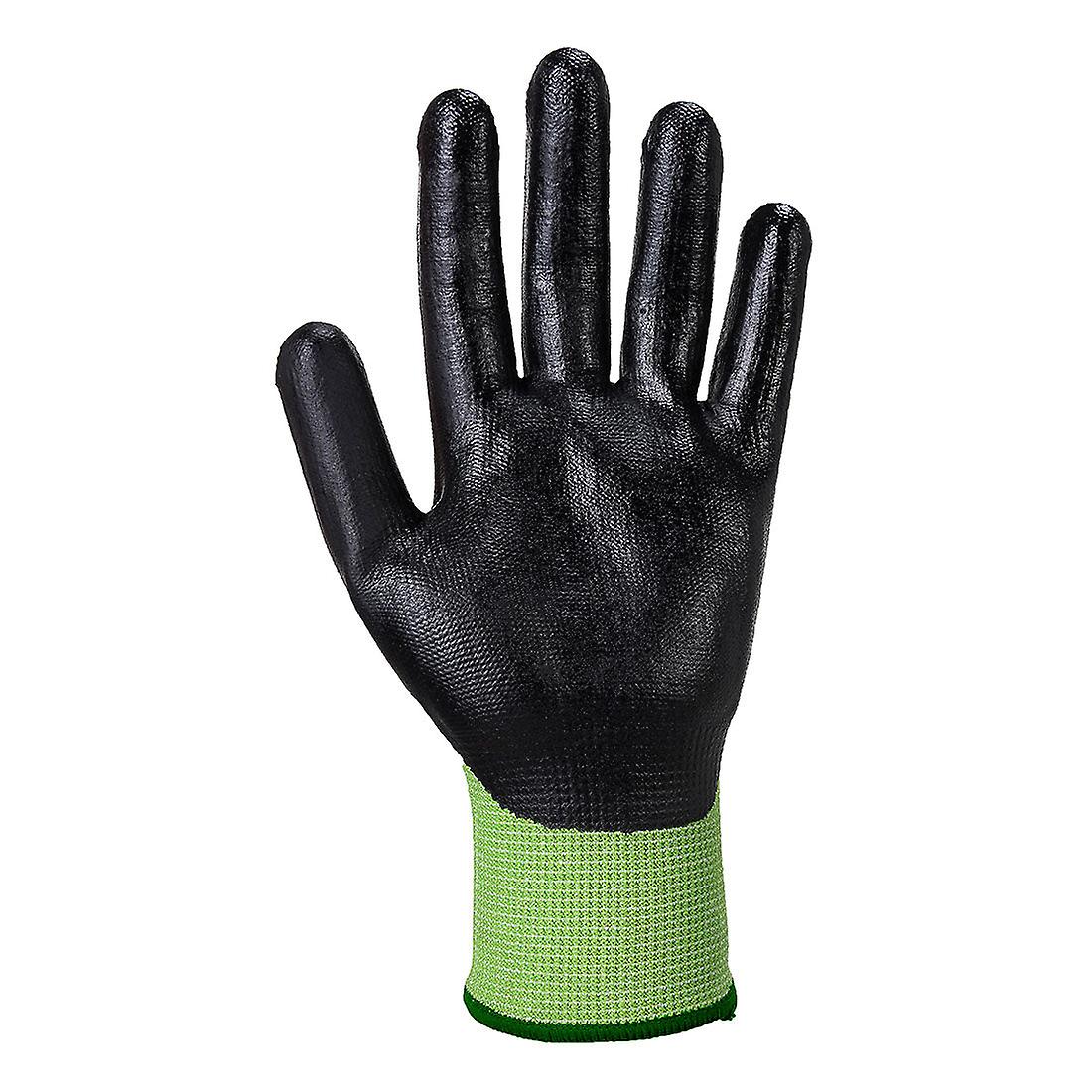 Portwest a645 green cut resistant nitrile foam gloves