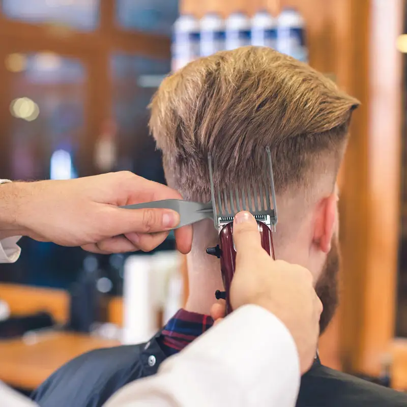 Men's Barber Comb Gradient Comb Oil Head Caliper Comb Long Handle Push