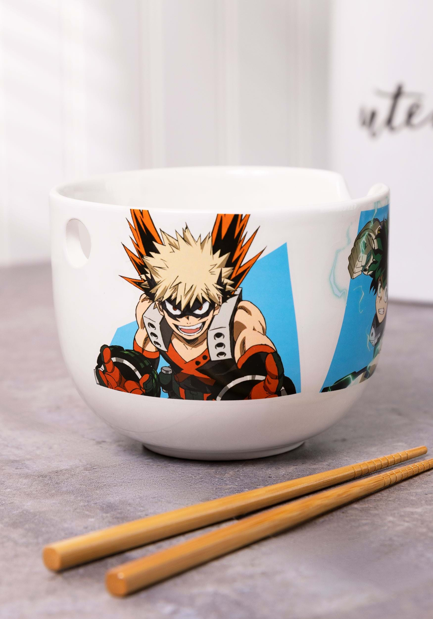 My Hero Academia Heroes and Villains Ramen Bowl Set