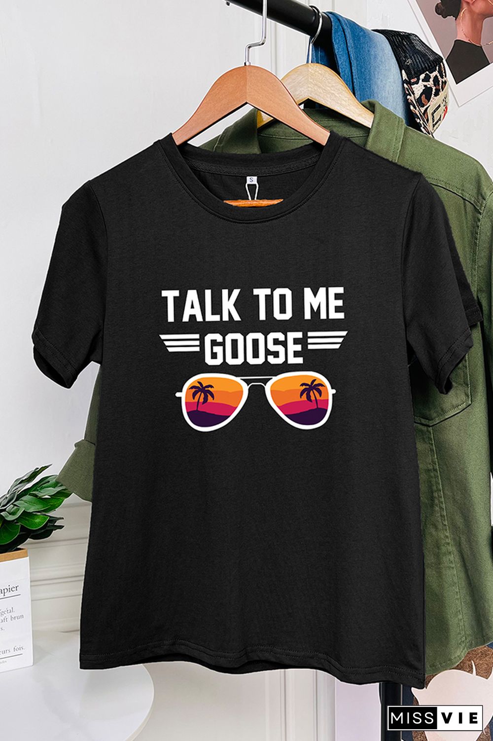 Talk to Me Goose Short Sleeve Graphic Tee Wholesale