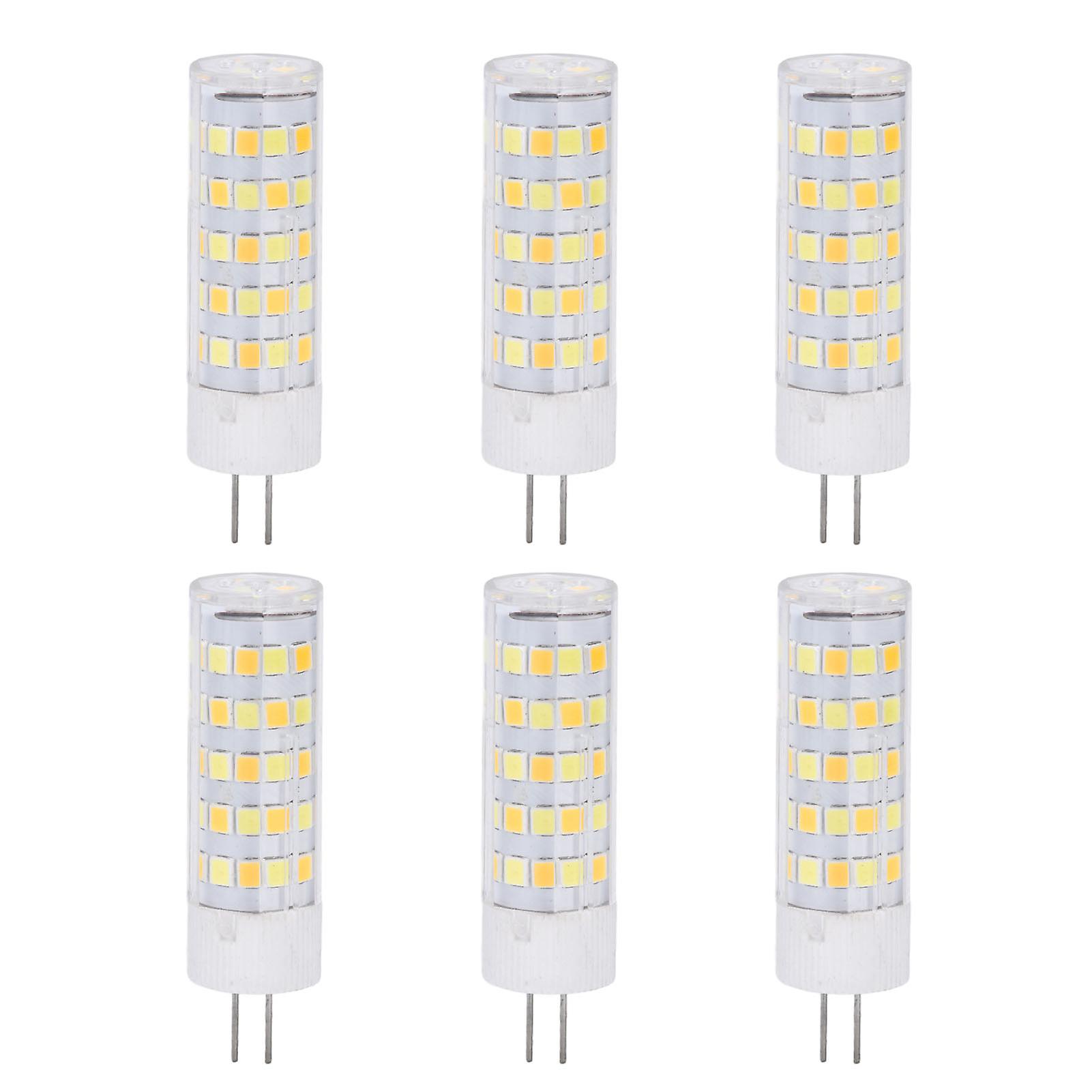 6PCS G4 Light Bulb 3 Light Color 220V Small Ceiling Lamp Bulb Wall Lamp Bulb for Home OfficeG4 7W 64LED