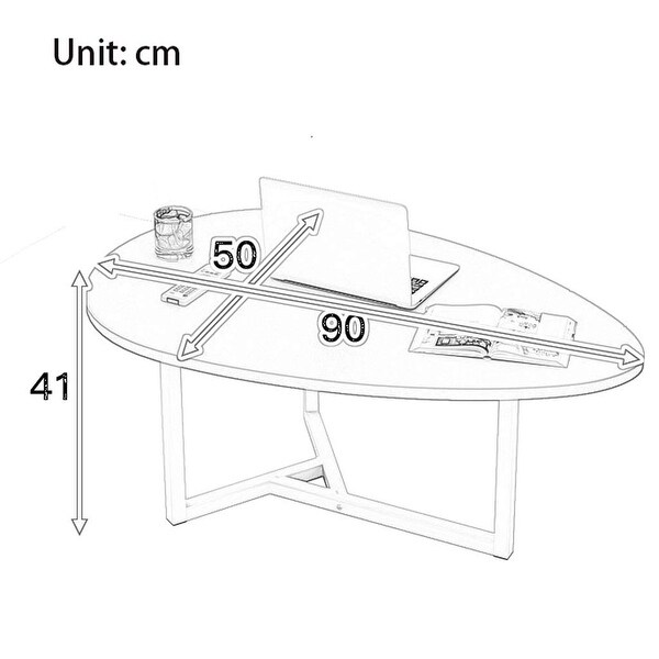 Table Triangular Structure Metal Retro Tea Table Living Room Balcony Small Apartment Sofa DELICATEWNN - as picture