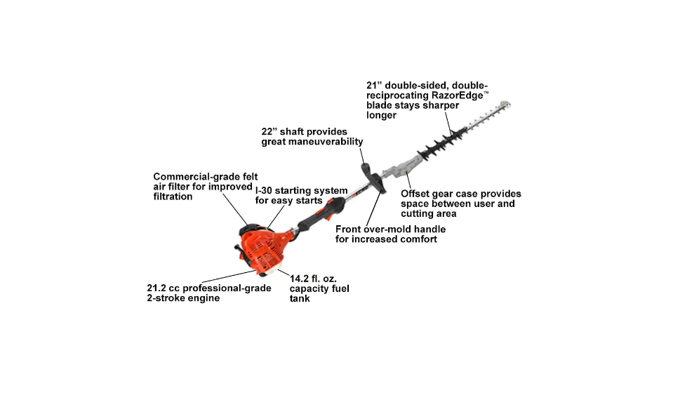 Echo SHC-225S 21 in. 21.2 cc Gas 2-Stroke Cycle Hedge Trimmer