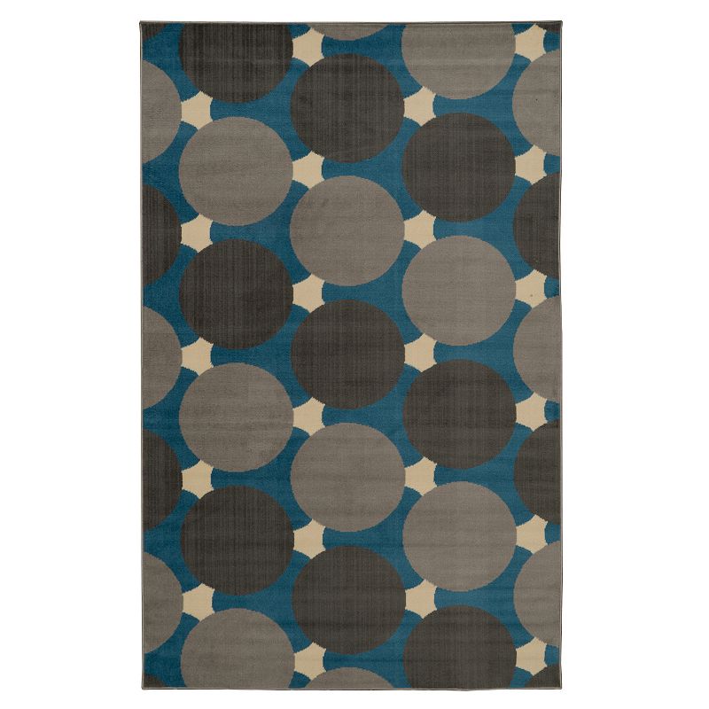 Linon Capri Jasper Circles Area Rug