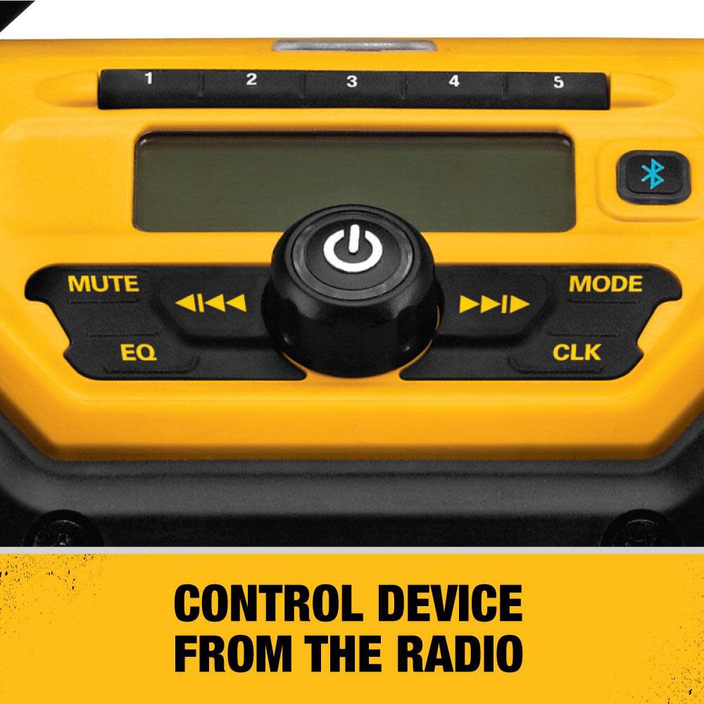 DEWALT 12V/20V/60V BLUETOOTH CHARGER RADIO DCR025 from DEWALT