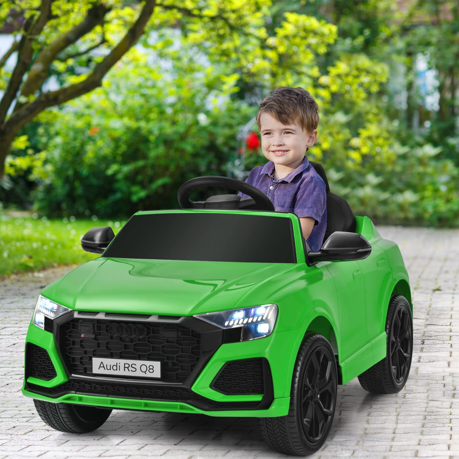 Costzon Ride on Car, 12V Licensed Audi Q8 Kids Cars to Drive w/ Remote Control