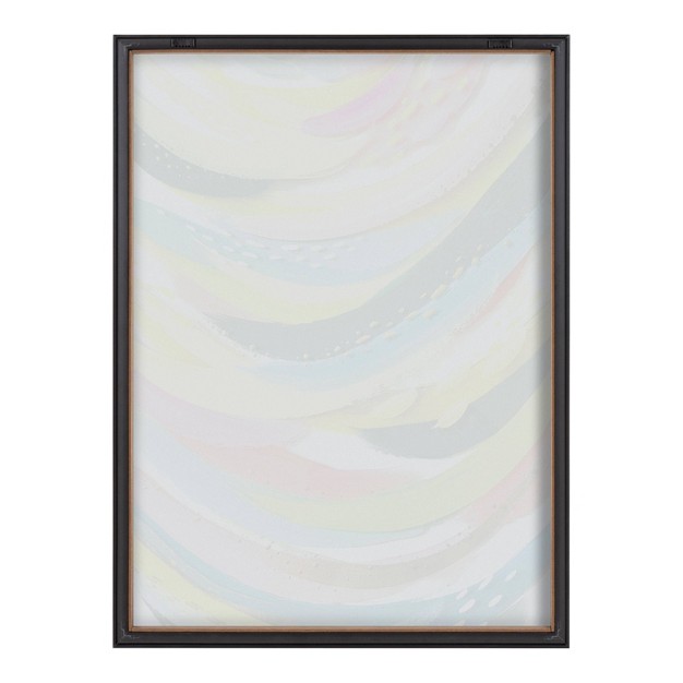 X 24 quot Blake Brushstroke 120 Framed Printed Glass By Jessi Raulet Of Ettavee Gray Kate amp Laurel All Things Decor