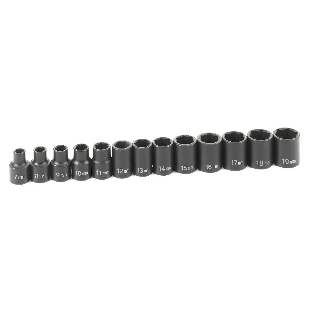 3/8 Drive 13 Piece Standard Metric Set ;