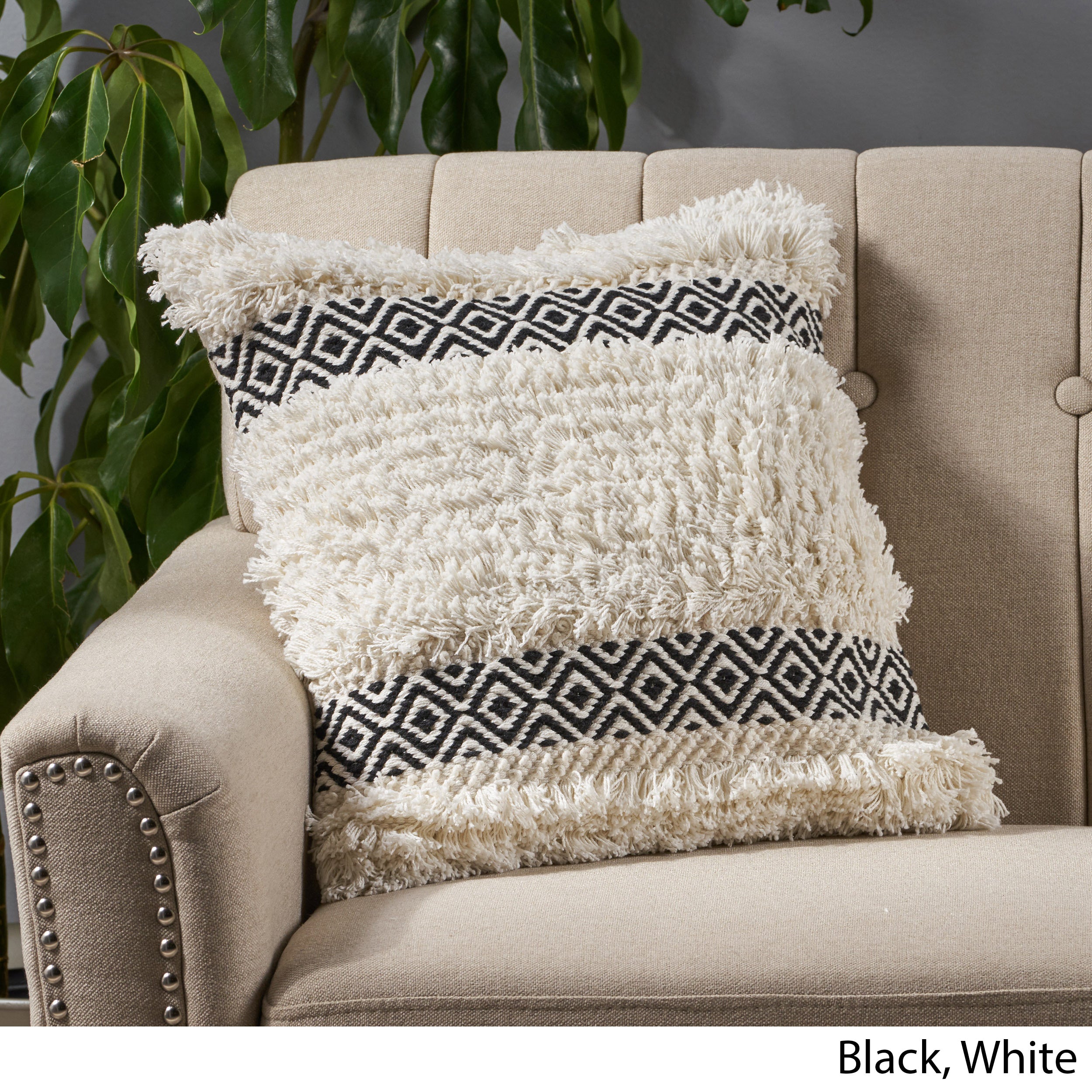 Jahmya Boho Cotton Throw Pillow