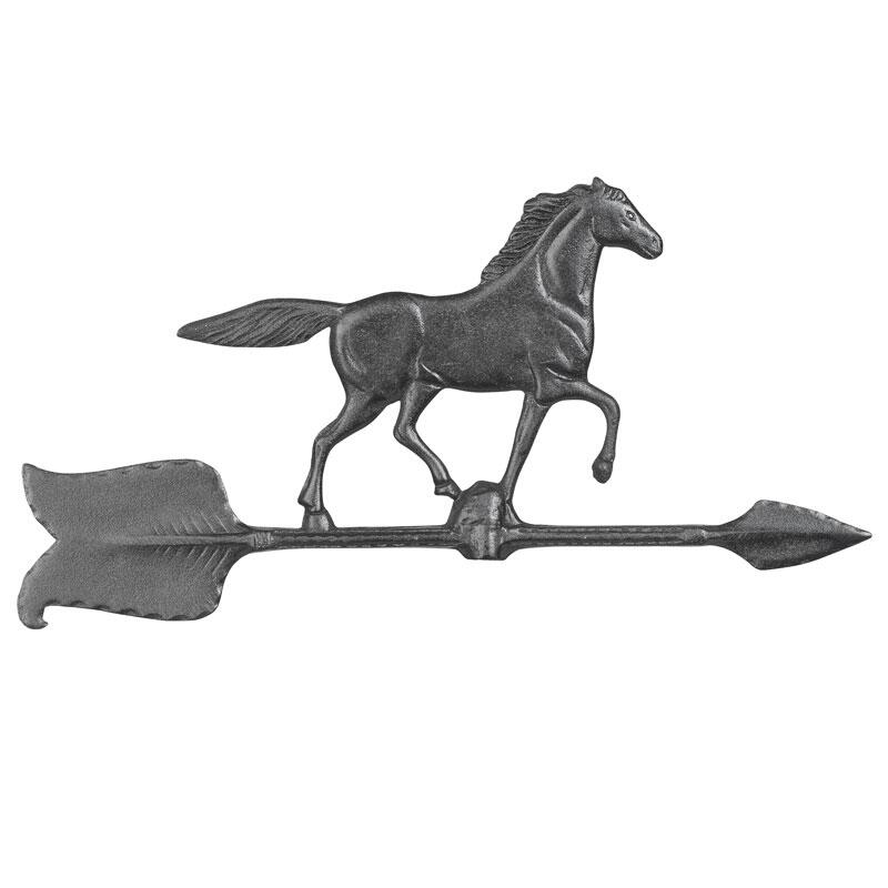 Whitehall 00070 24 Horse Accent Weathervane - Black