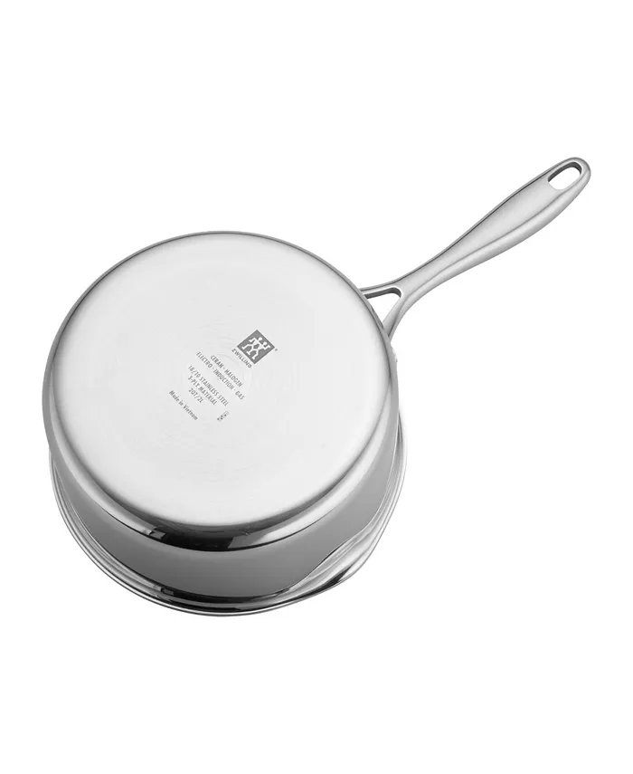 Zwilling Clad CFX 2-Qt. Saucepan with Strainer Lid and Pouring Spouts