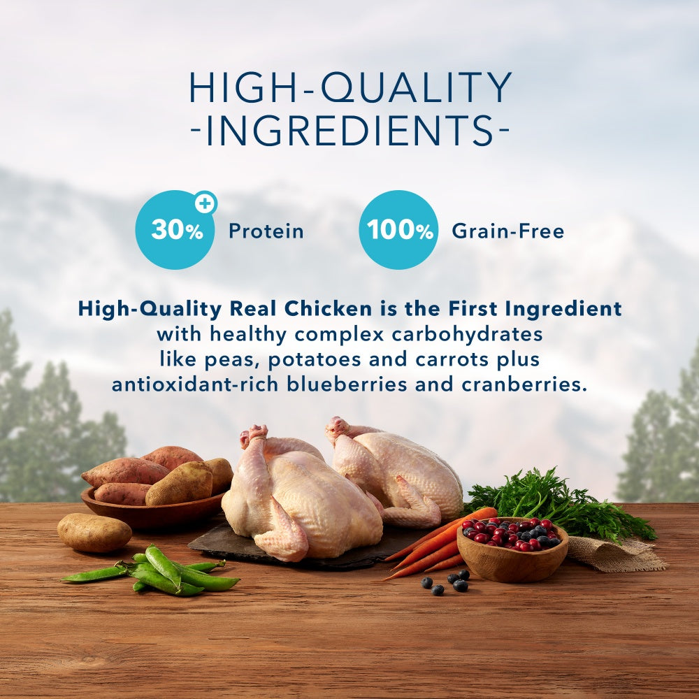 Blue Buffalo Wilderness Grain Free Chicken High Protein Recipe Toy Bre