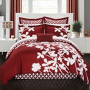 Chic Home Iris 11-pc. Comforter， Decorative Pillow and Sheet Set