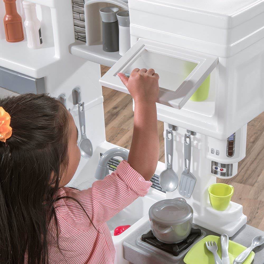 Step2 Downtown Delights Play Kitchen with 24 Piece Accessory Play Set