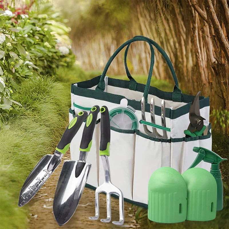 Gardening Tools Kit 2022 Aluminum oy Hand Shovel Trowel Rake Gift Box Garden Tool Set 3 buyers