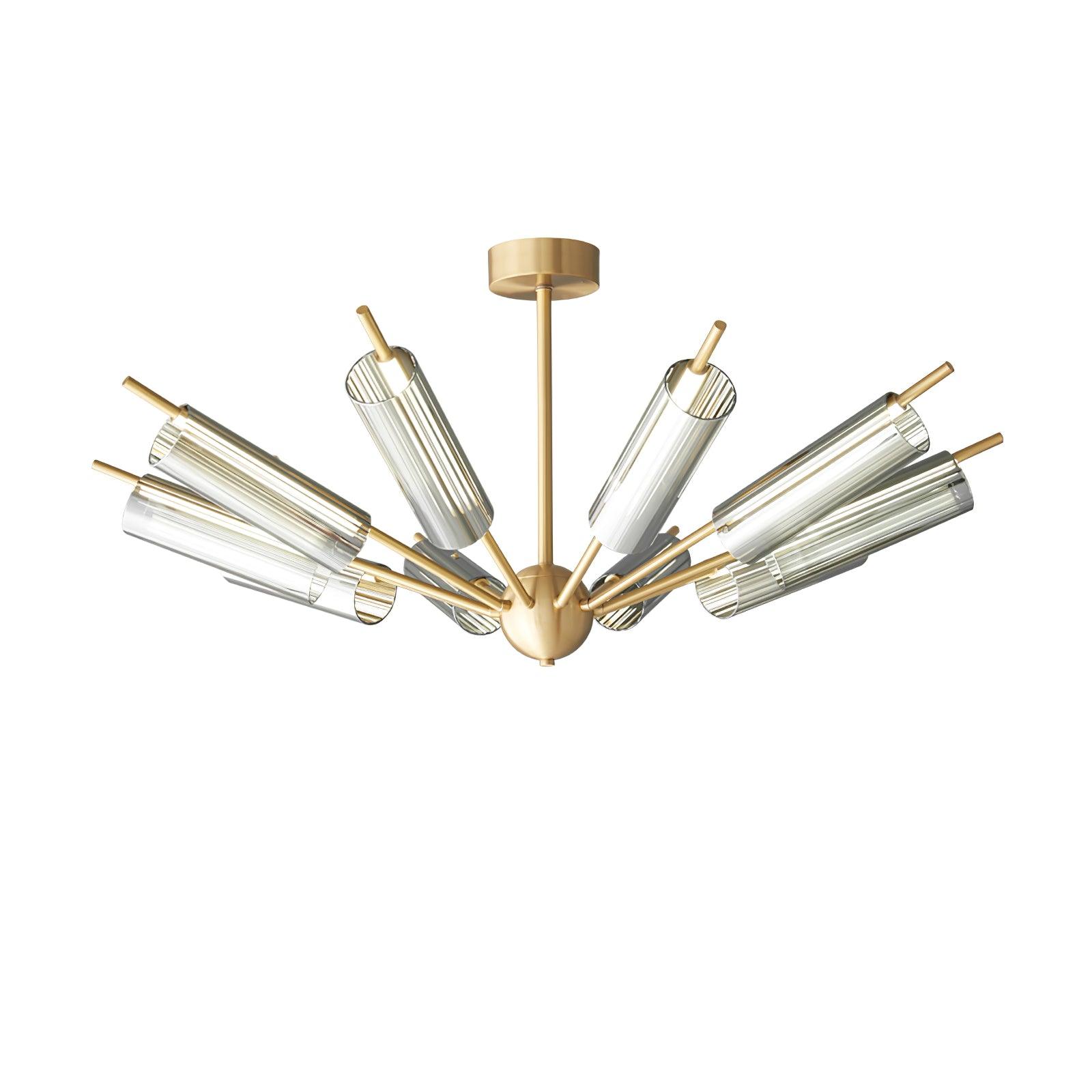 Sputnik Brass Chandelier