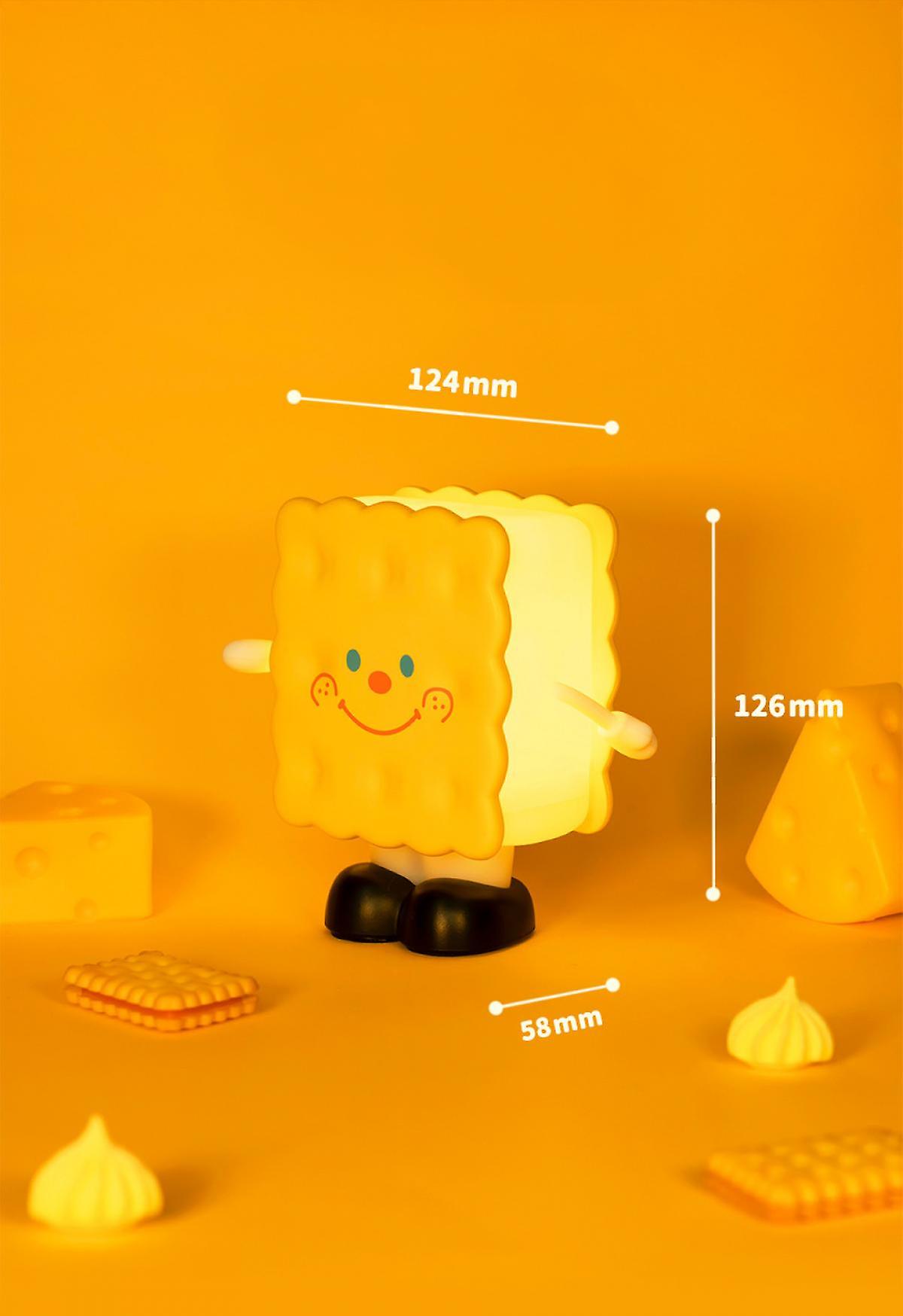 Night Lamp For Kids Bedroom， Usb Rechargeable Biscuit Night Light， Portable Led Nightlight Gifts For Teen Girls Boys And Women