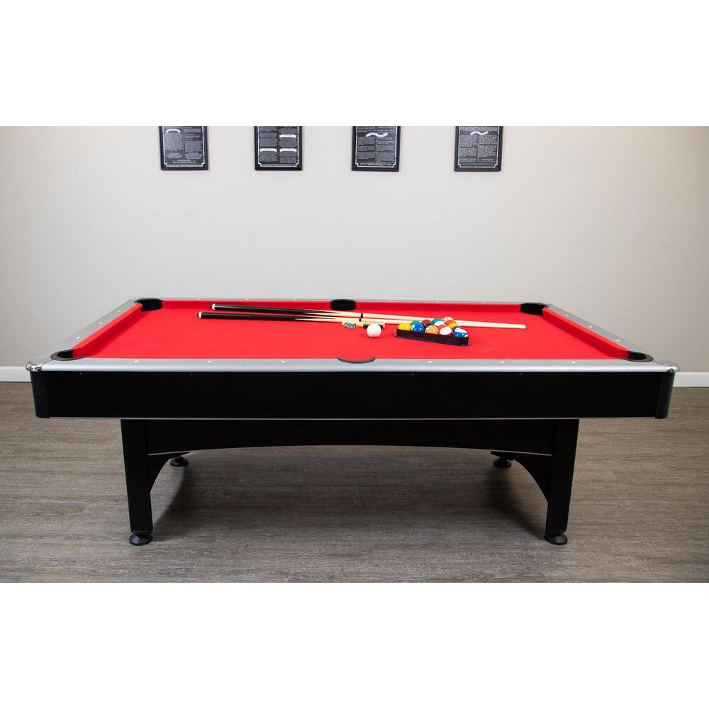 Hathaway Maverick 7 ft. Pool and Table Tennis Multi Game Set with Cues Paddles and Balls BG1023