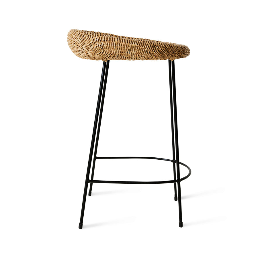 Wicker counter bar stool