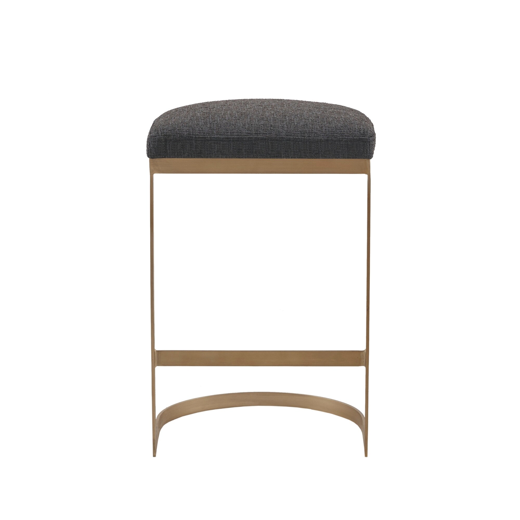 Madison Park Marc Charcoal/ Antique Gold Counter Stool